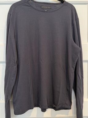 John Varvatos Long Sleeve Crewneck Shirt - Navy
